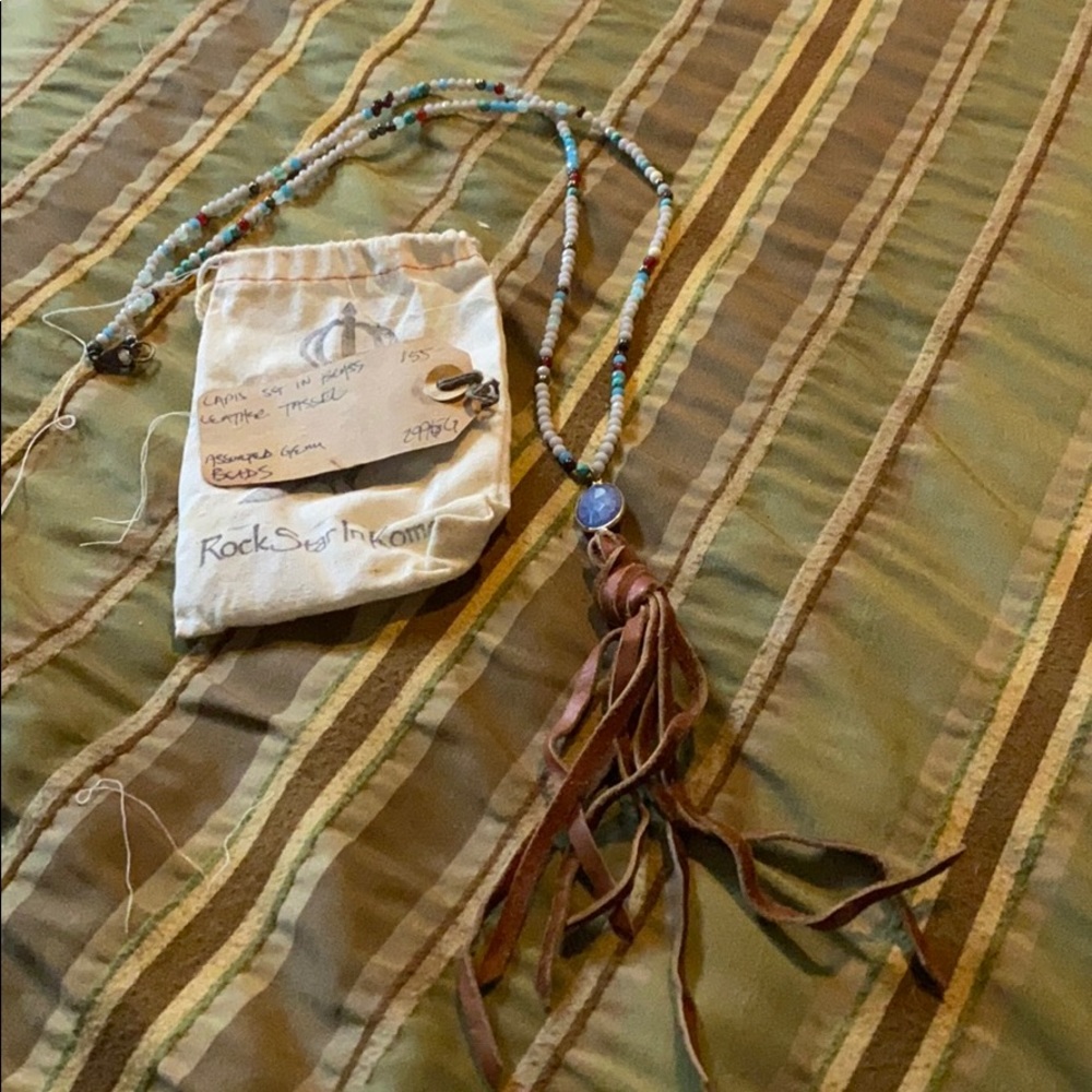 Long beaded necklace